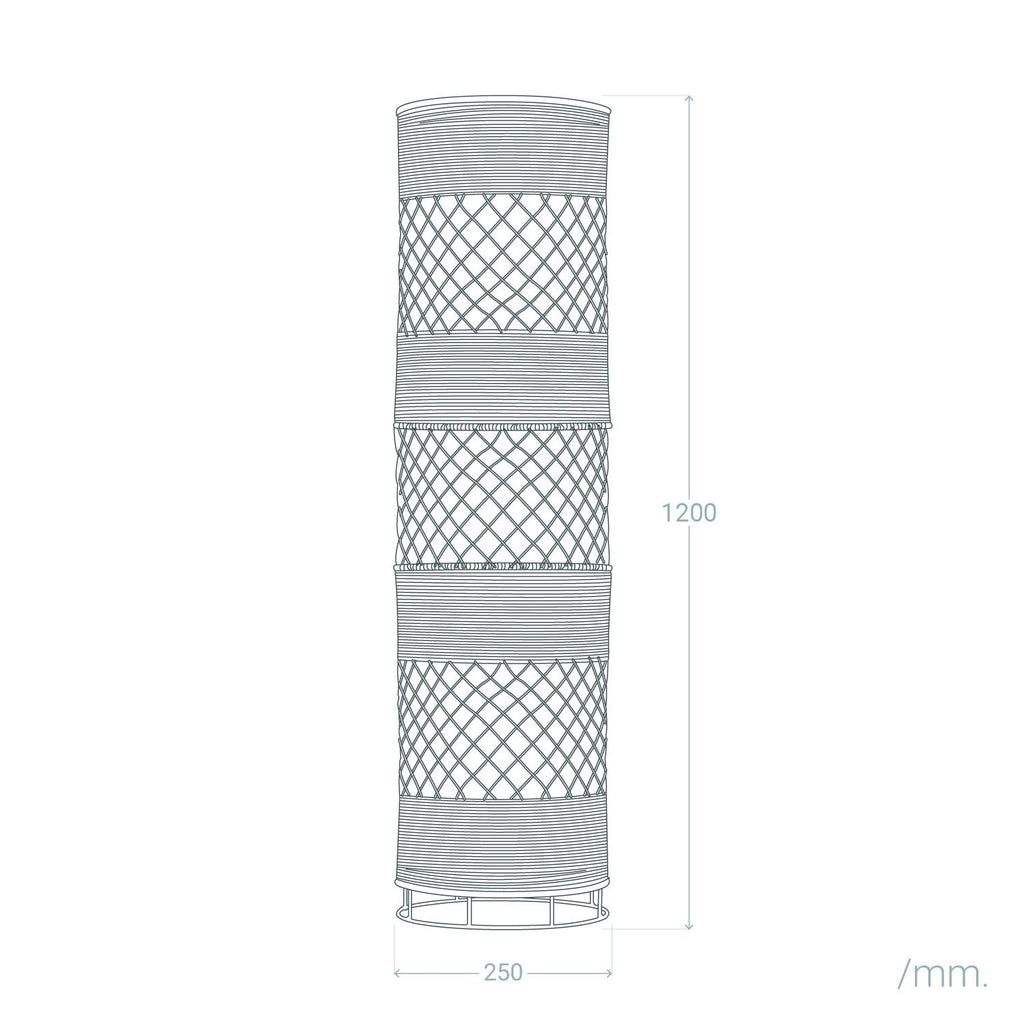Lámpara de Pie Ratán Rubra