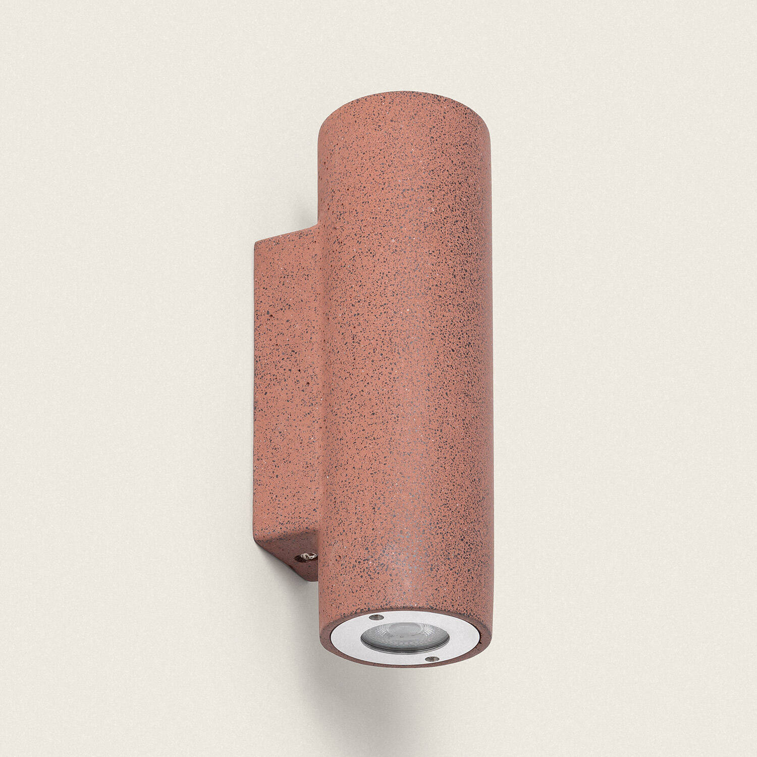 Aplique de Pared Exterior Cemento Iluminación Doble Cara Banjar Rond