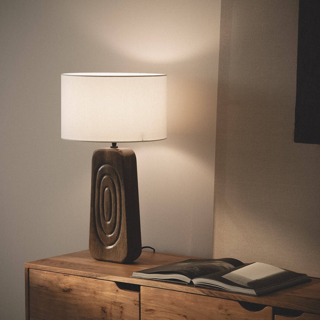 Lámpara de Mesa Madera Ishana ILUZZIA