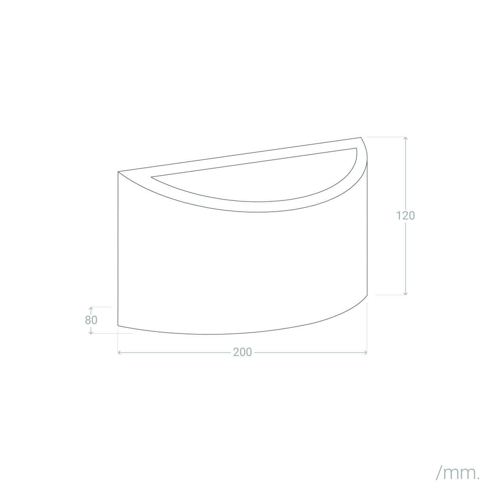 Aplique de Pared de Yeso Fosty