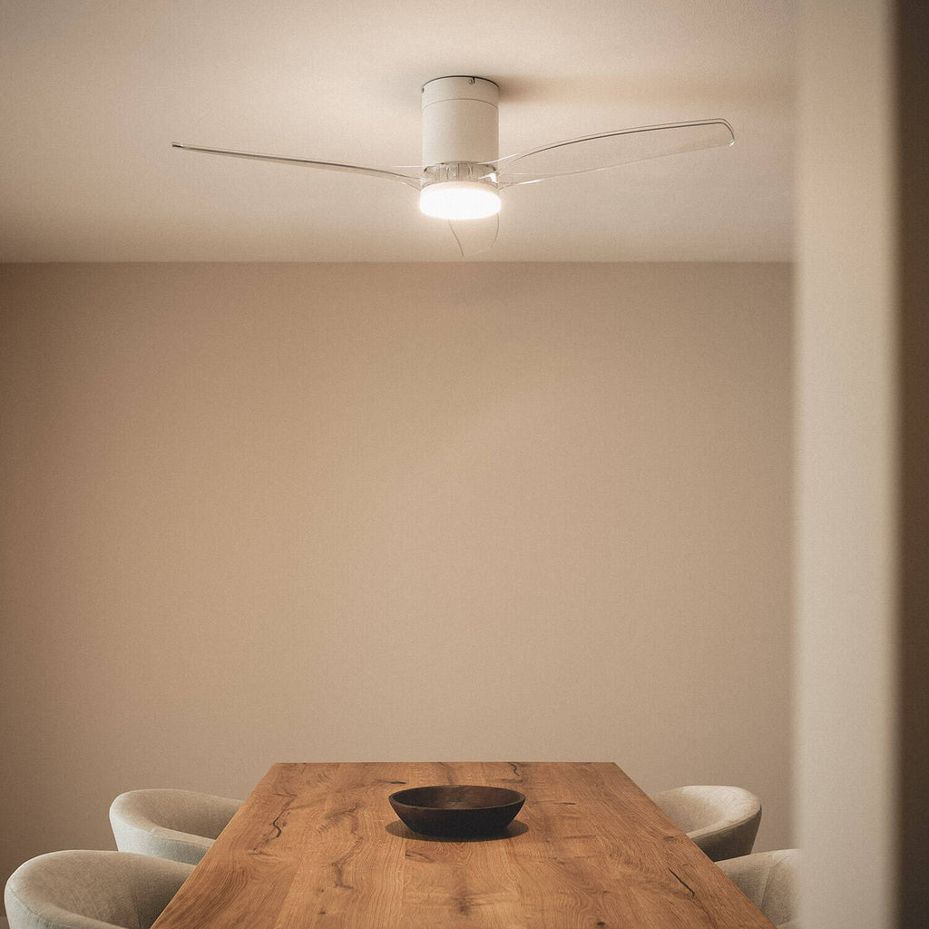 Ventilador de Techo Silencioso Angistri Blanco 132cm Motor DC