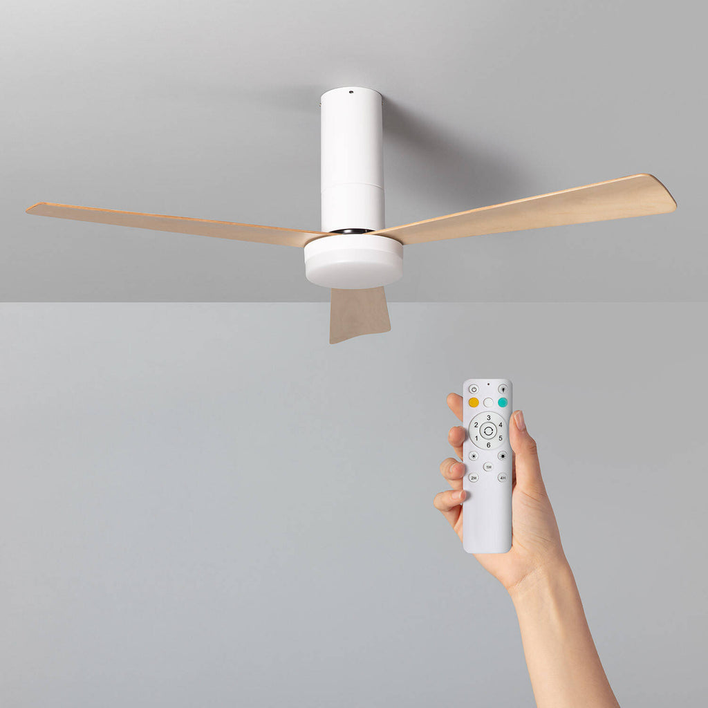 Ventilador de Techo LED Kurto Blanco 122cm Motor DC