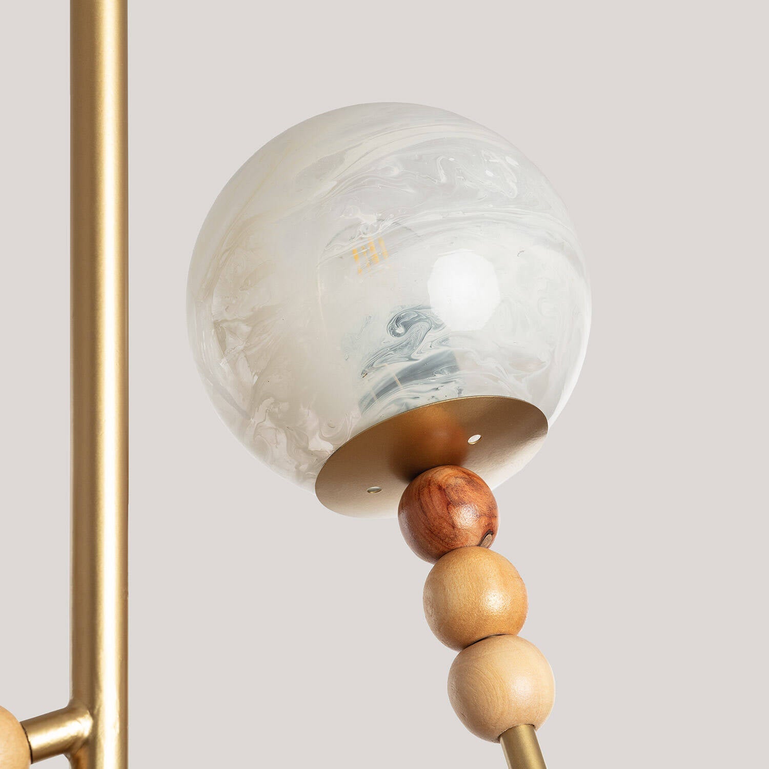 Lámpara Colgante Metal Cristal Routi  ILUZZIA