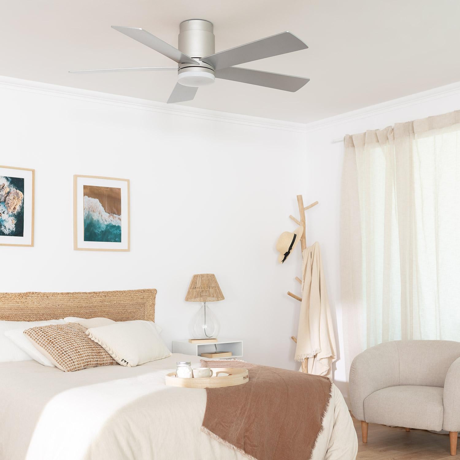 Ventilador de Techo Silencioso Flatiron 132cm Motor DC para Exterior