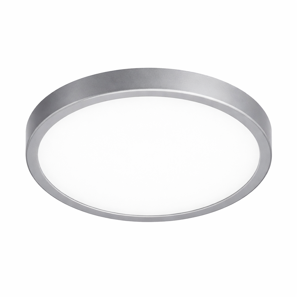 Lote Downlight LED Profesional: Redondo, plata, de superficie, 4.000K.