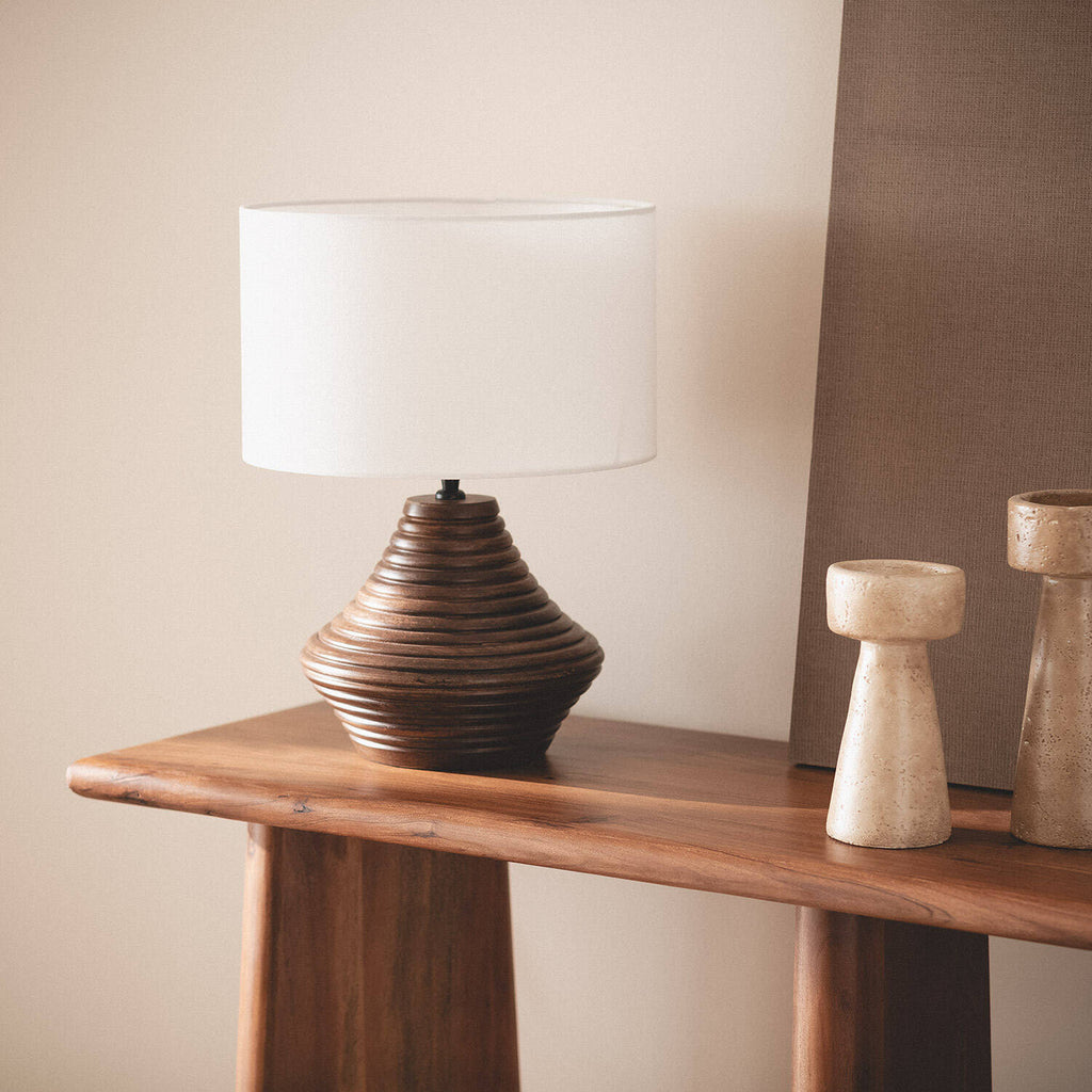 Lámpara de Mesa Madera Akriti ILUZZIA