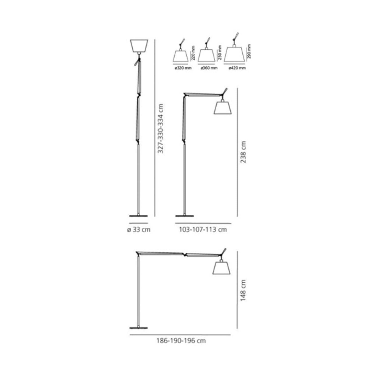 Lámpara de Pie Tolomeo Micro Terra ARTEMIDE