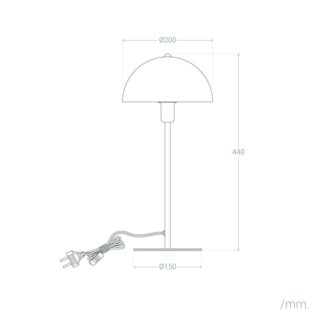 Lámpara de Mesa Aluminio Madow