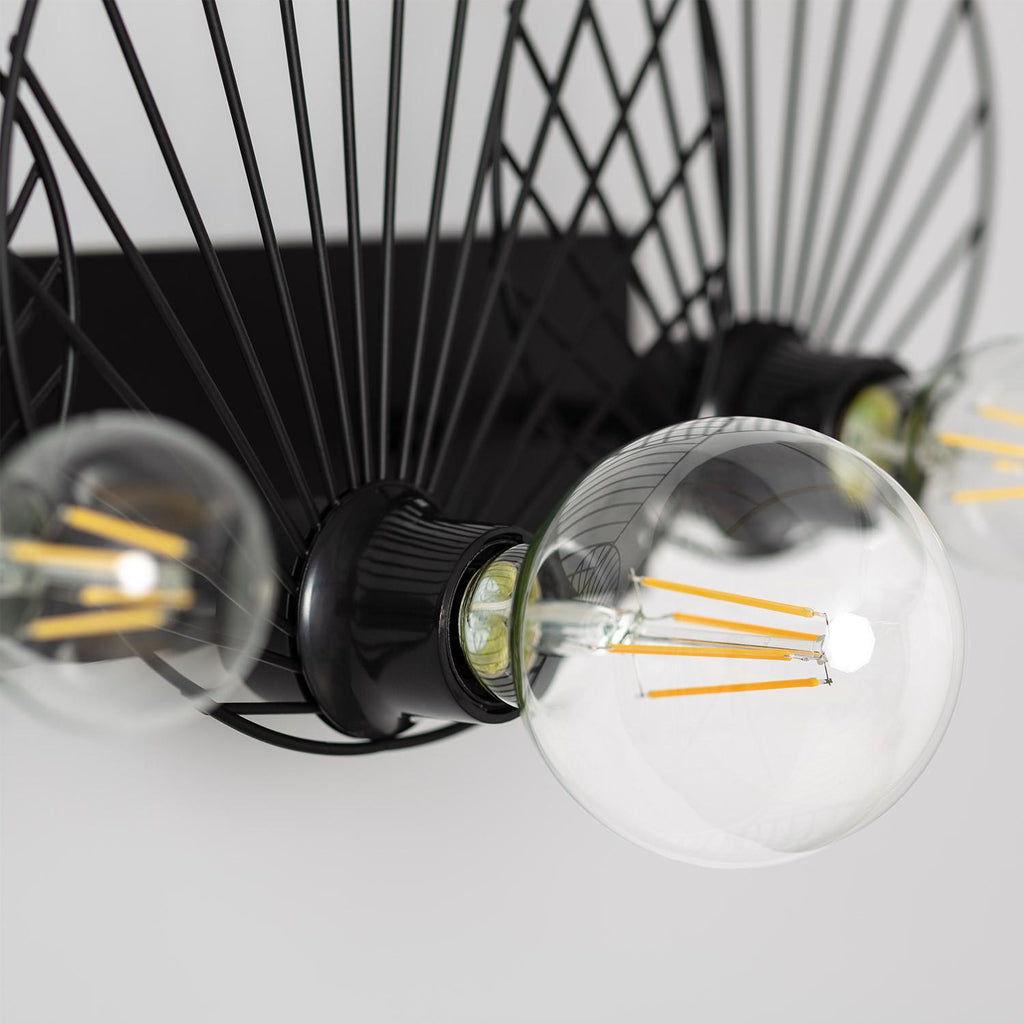 Aplique de Pared de Metal 3 Focos Kibanda Koto