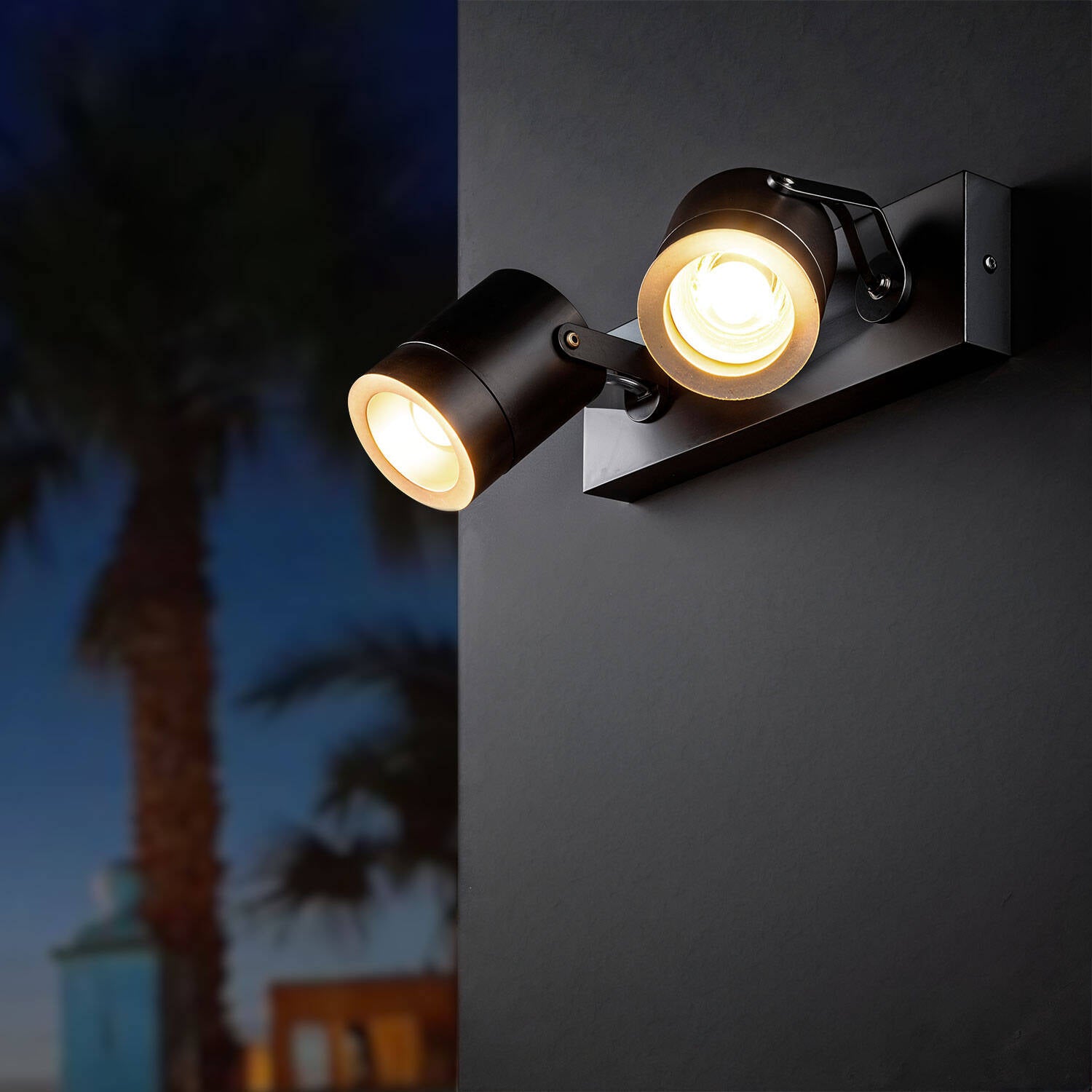 Aplique Exterior Orientable Aluminio 2 Focos Midway