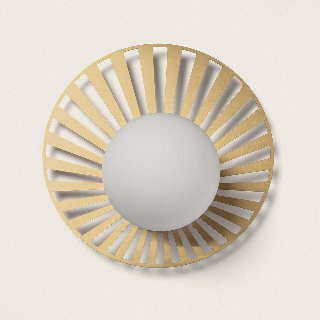 Aplique de Pared de Metal y Cristal Becquer