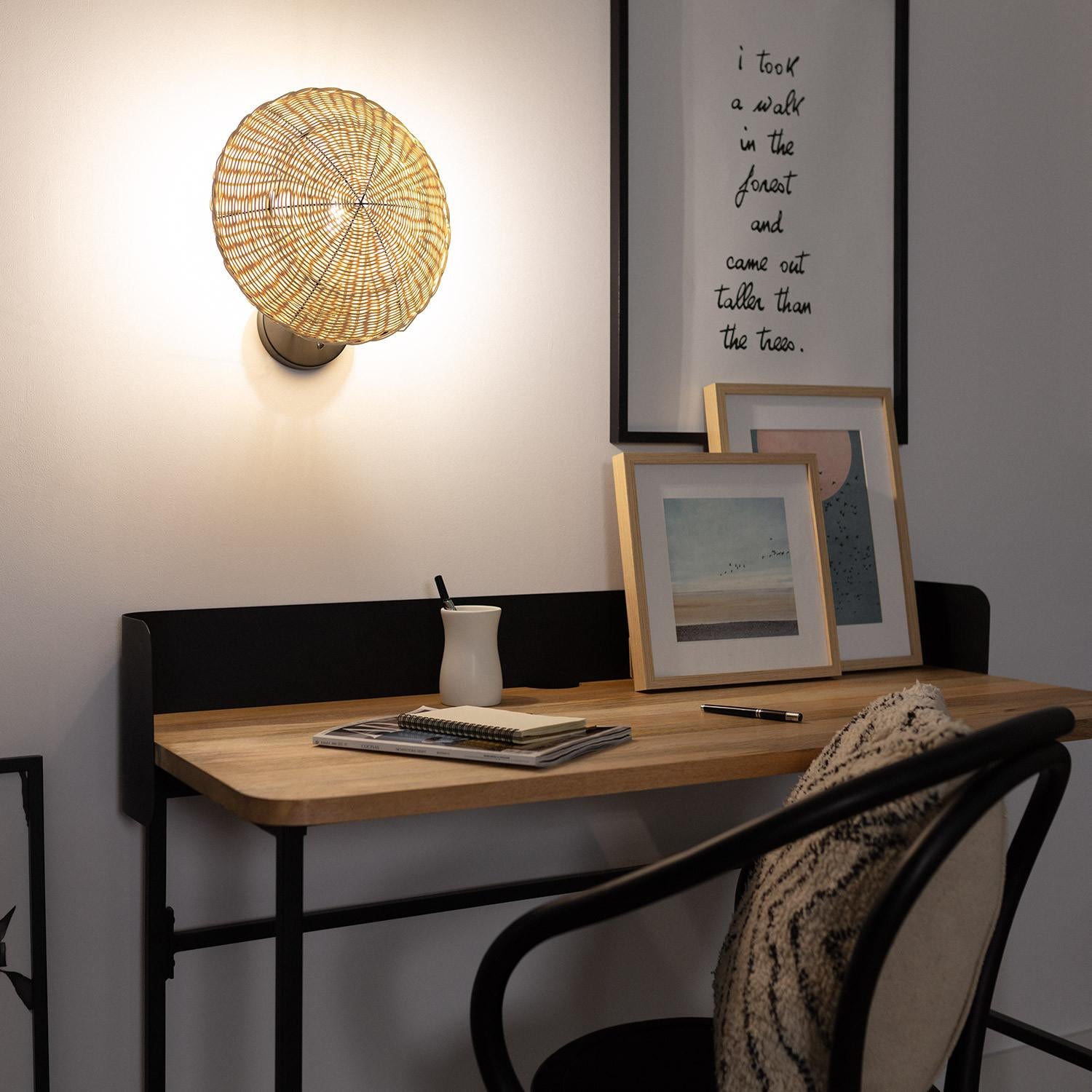 Aplique de Pared de Ratán Salmor