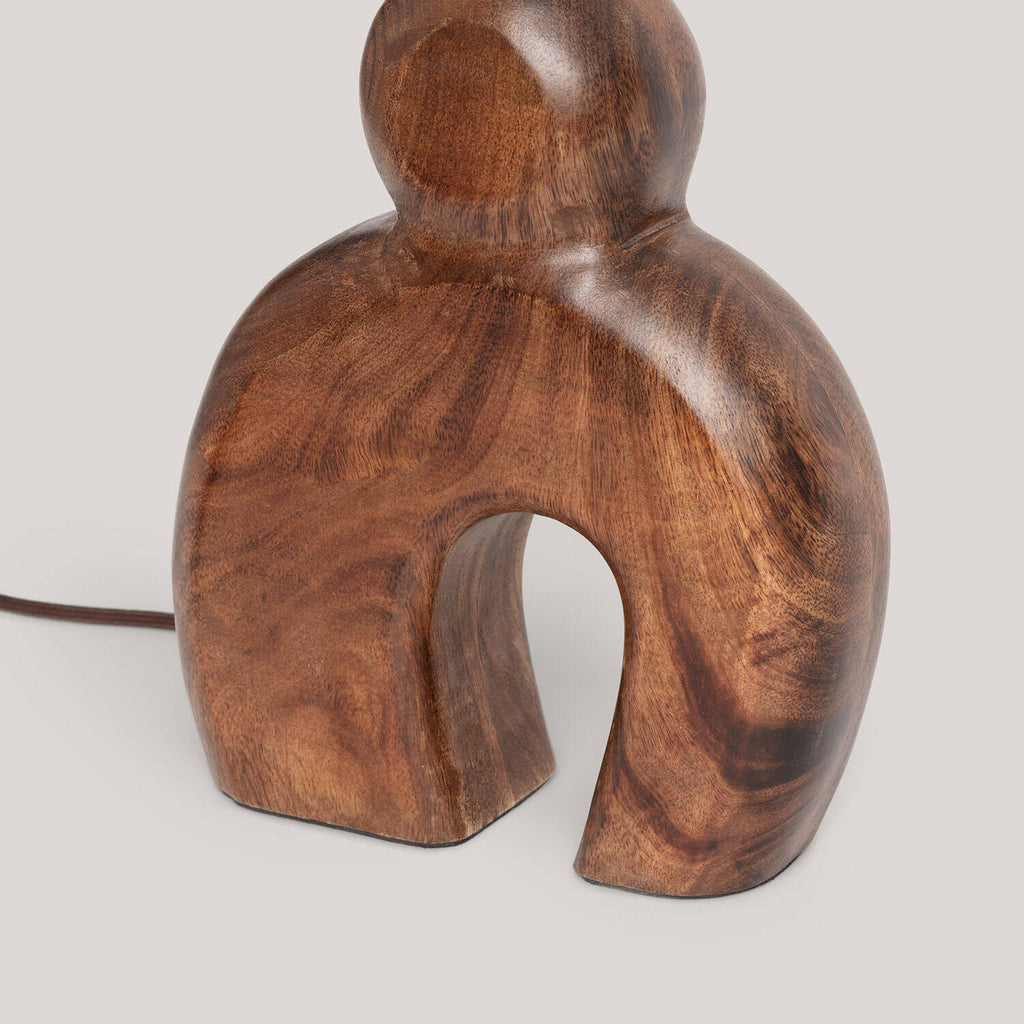 Lámpara de Mesa Madera Hunar II ILUZZIA