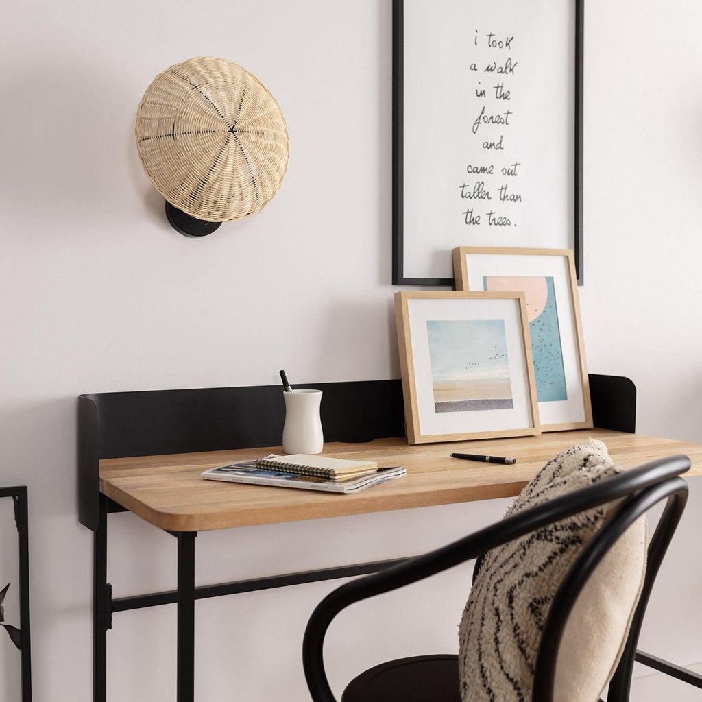 Aplique de Pared de Ratán Salmor