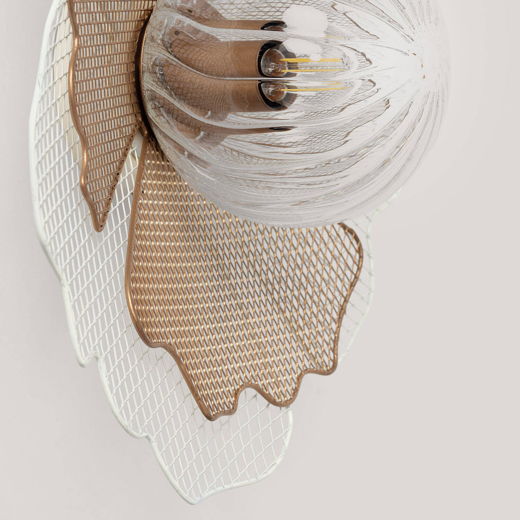 Aplique de Pared Metal y Cristal Pianella  ILUZZIA