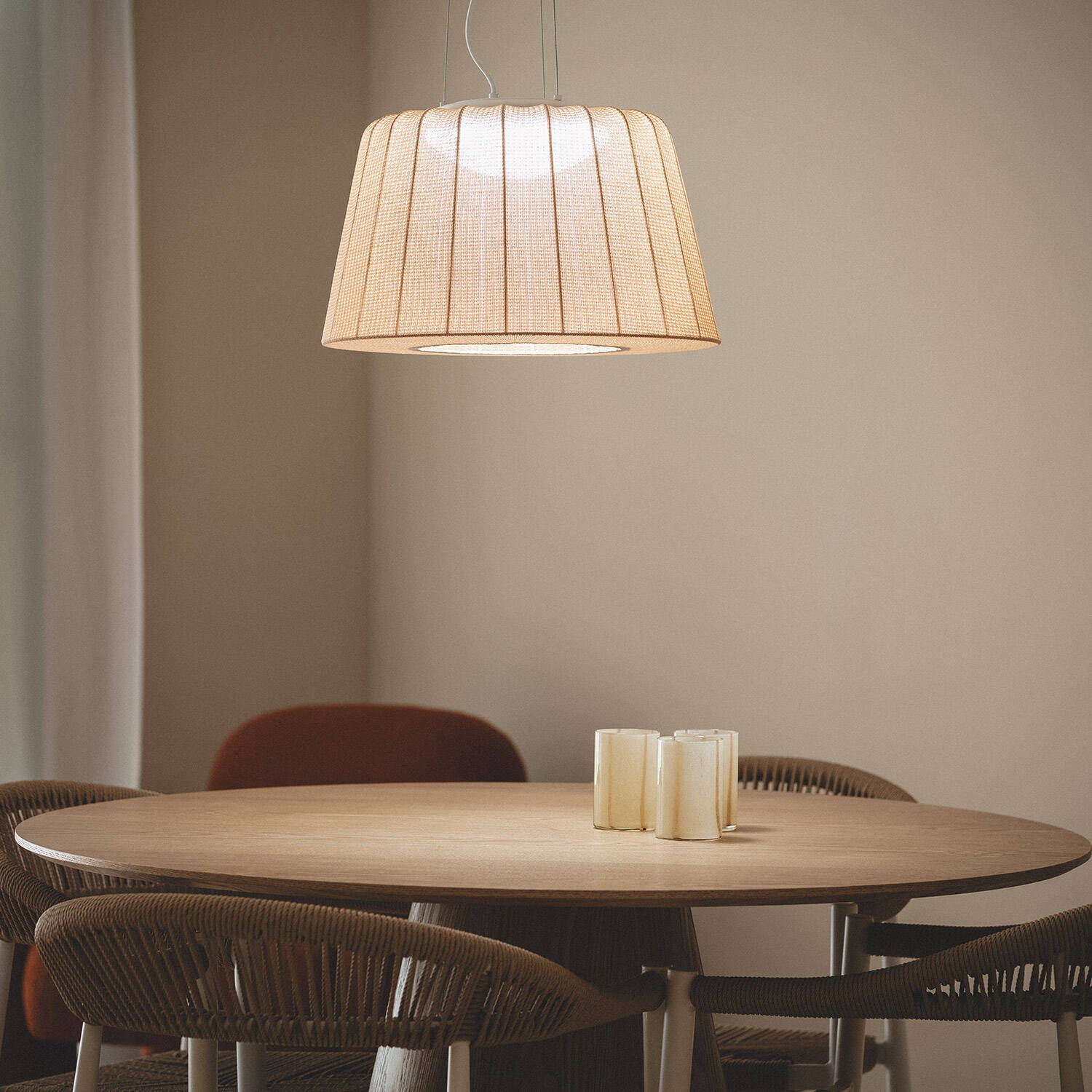 Lámpara Colgante LED 12 W Algodón Patoka