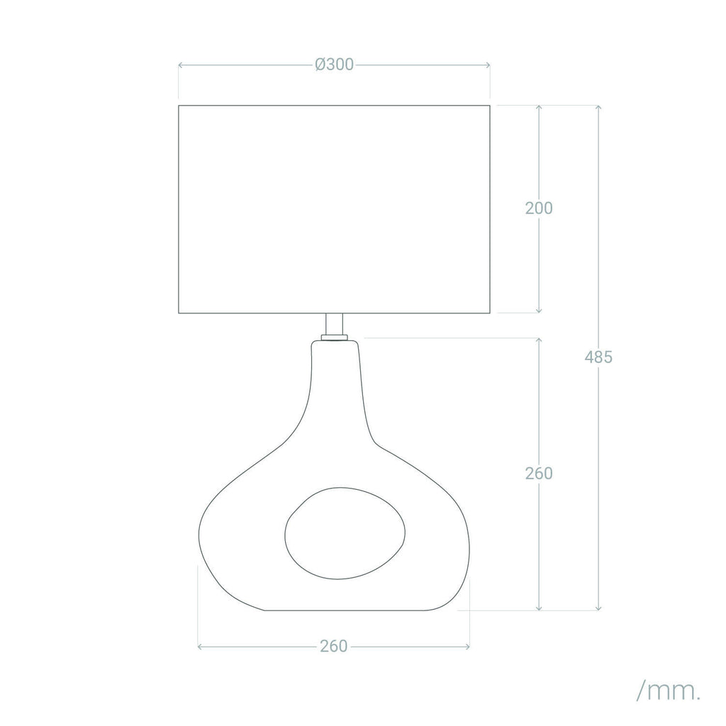 Lámpara de Mesa Cerámica Idala