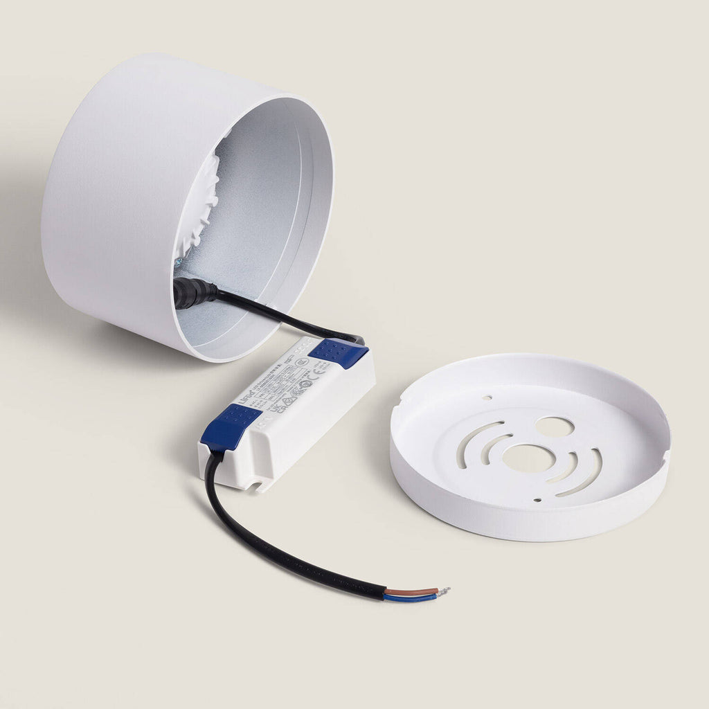 Plafón LED 8W Circular Aluminio Luz Indirecta Ø105 mm Tokkai