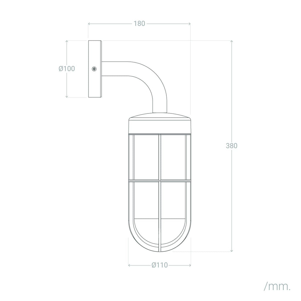 Aplique de Pared Exterior Acero Inoxidable Logan