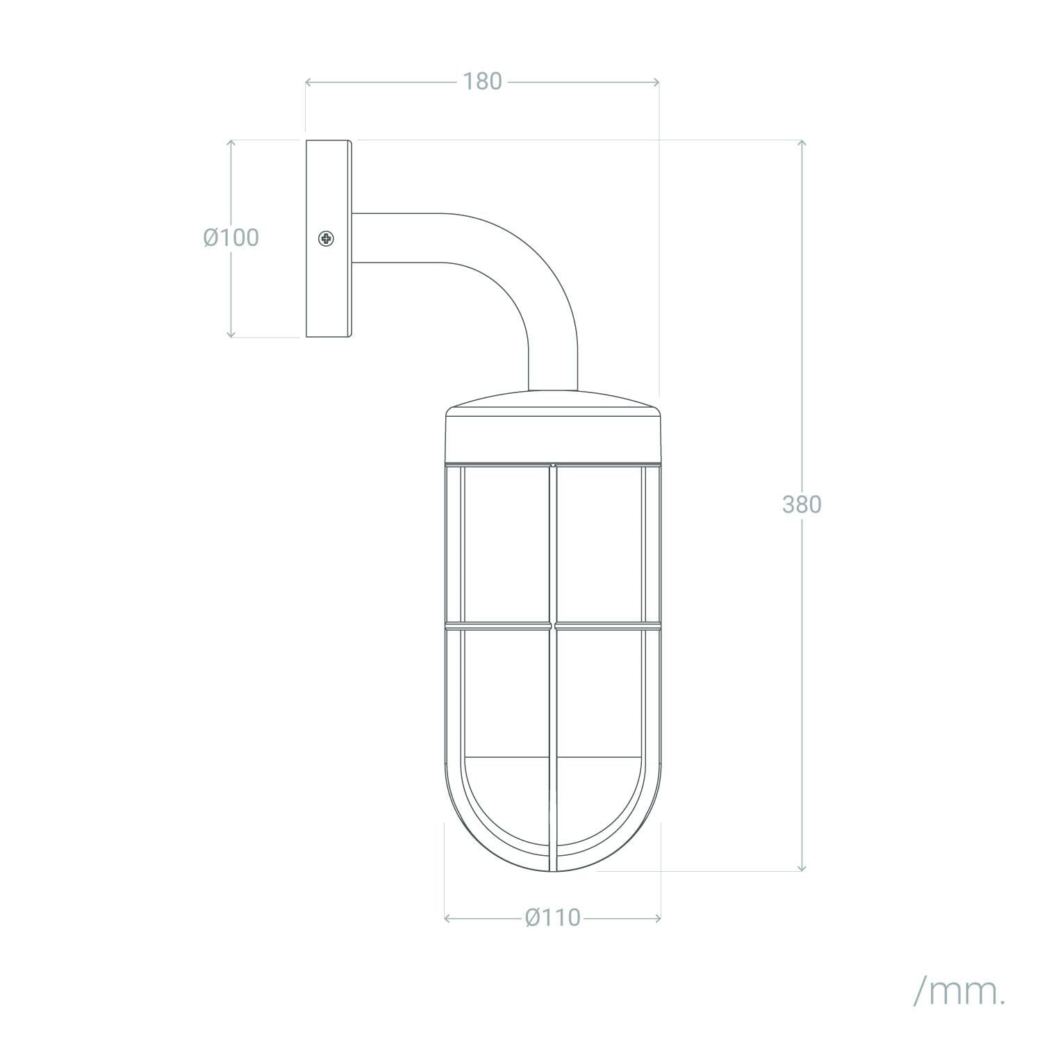 Aplique de Pared Exterior Acero Inoxidable Logan