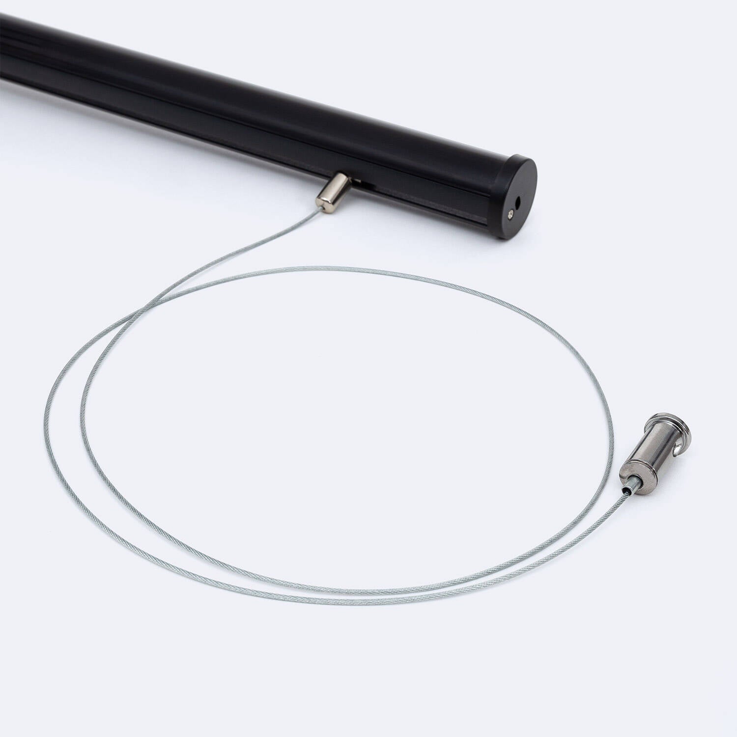 Perfil Aluminio Colgante Redondo 2m para Tira LED hasta 16 mm