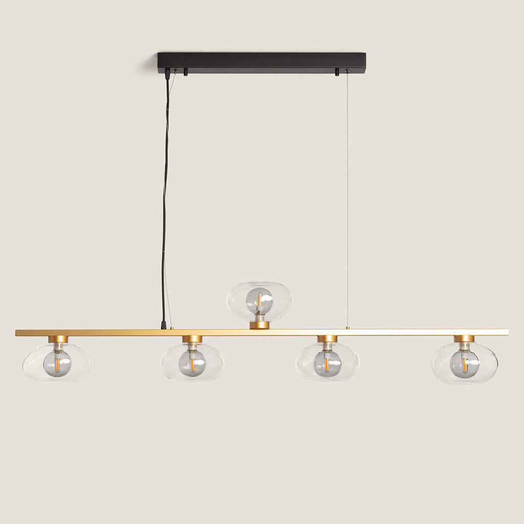 Lámpara Colgante Aluminio Hassi 5 Focos