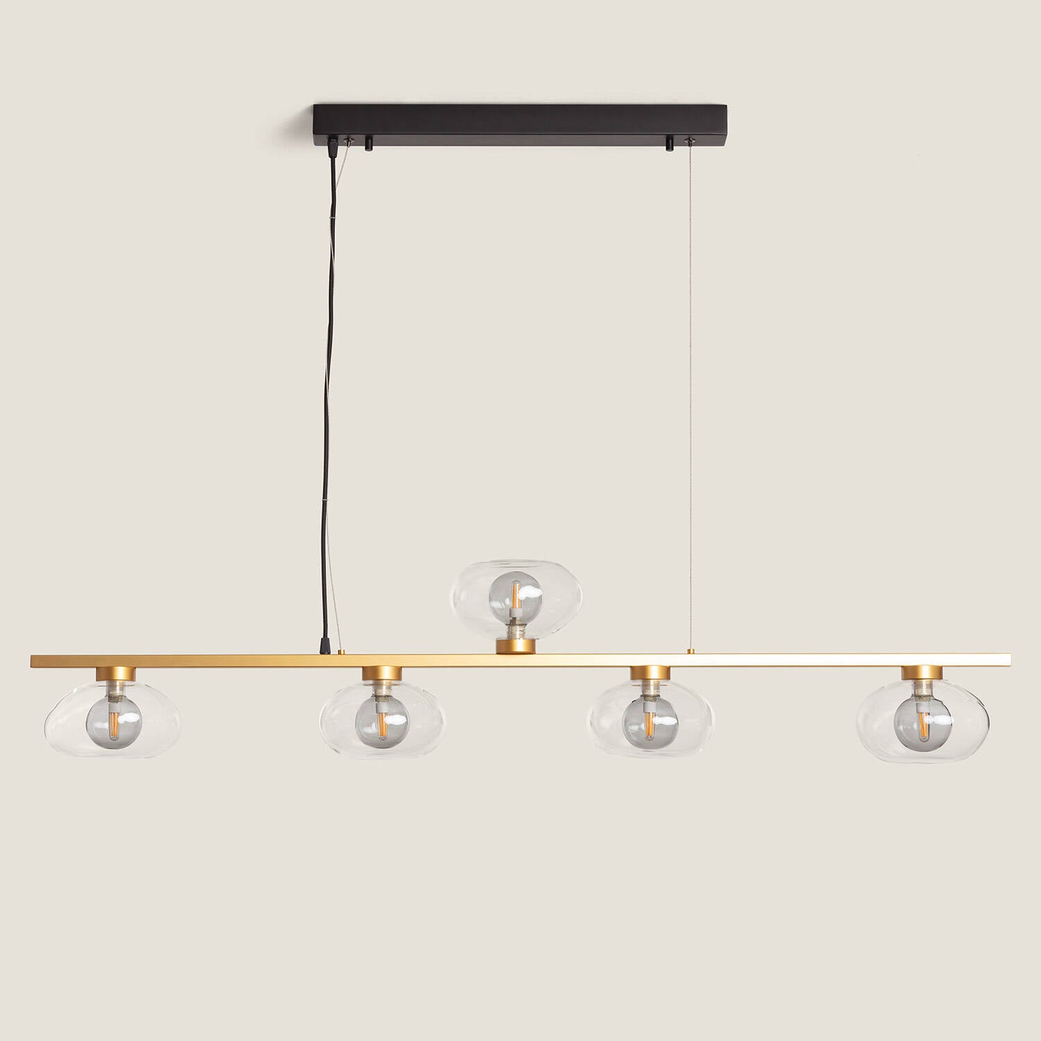 Lámpara Colgante Aluminio Hassi 5 Focos