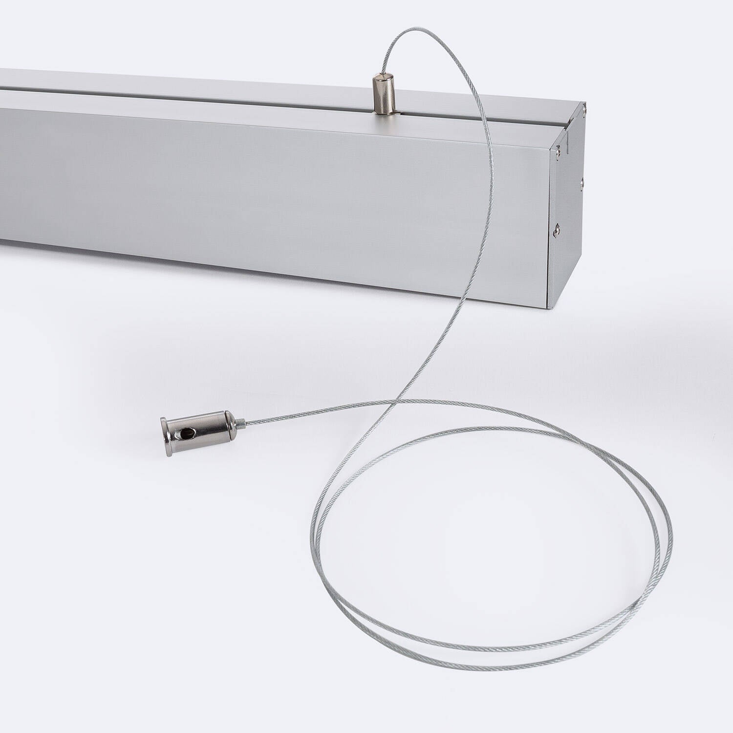 Perfil Aluminio Colgante para Tira LED hasta 22 mm con Tapa Continua