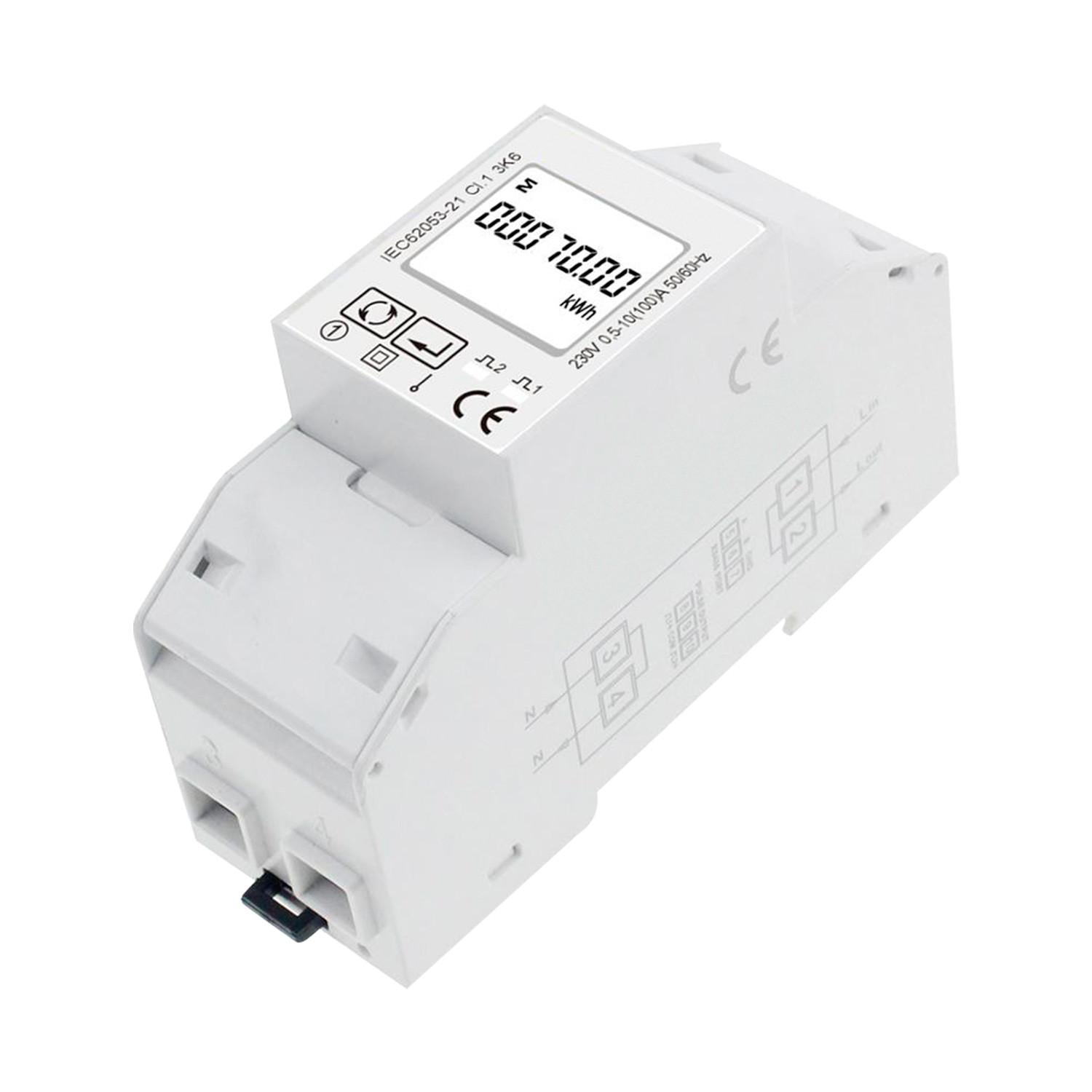 Analizador-Contador Bidireccional Monofásico Directo MAXGE 100A para Vertido Cero