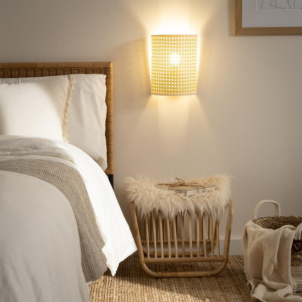 Aplique de Pared de Ratán Karibu