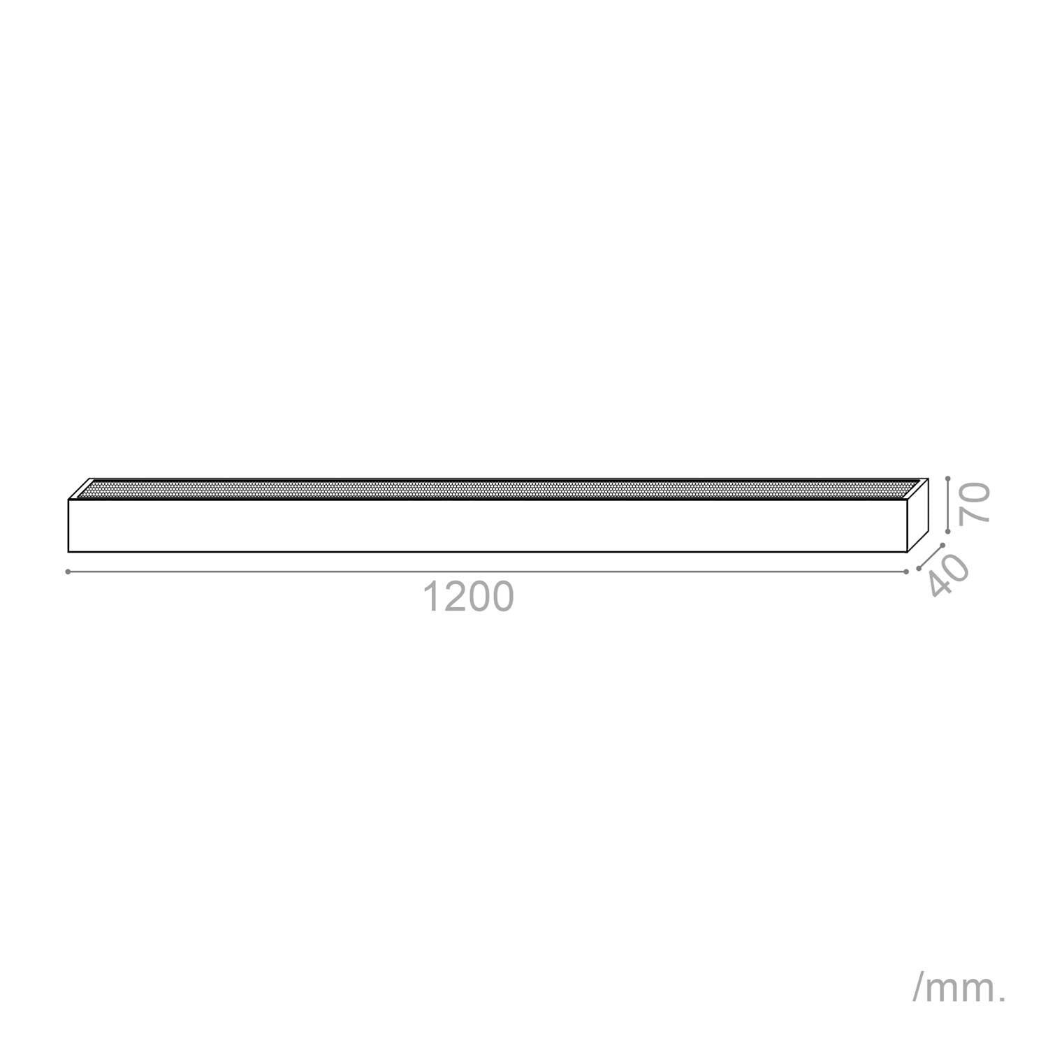 Barra Lineal LED Colgante 120cm 40W Swarm