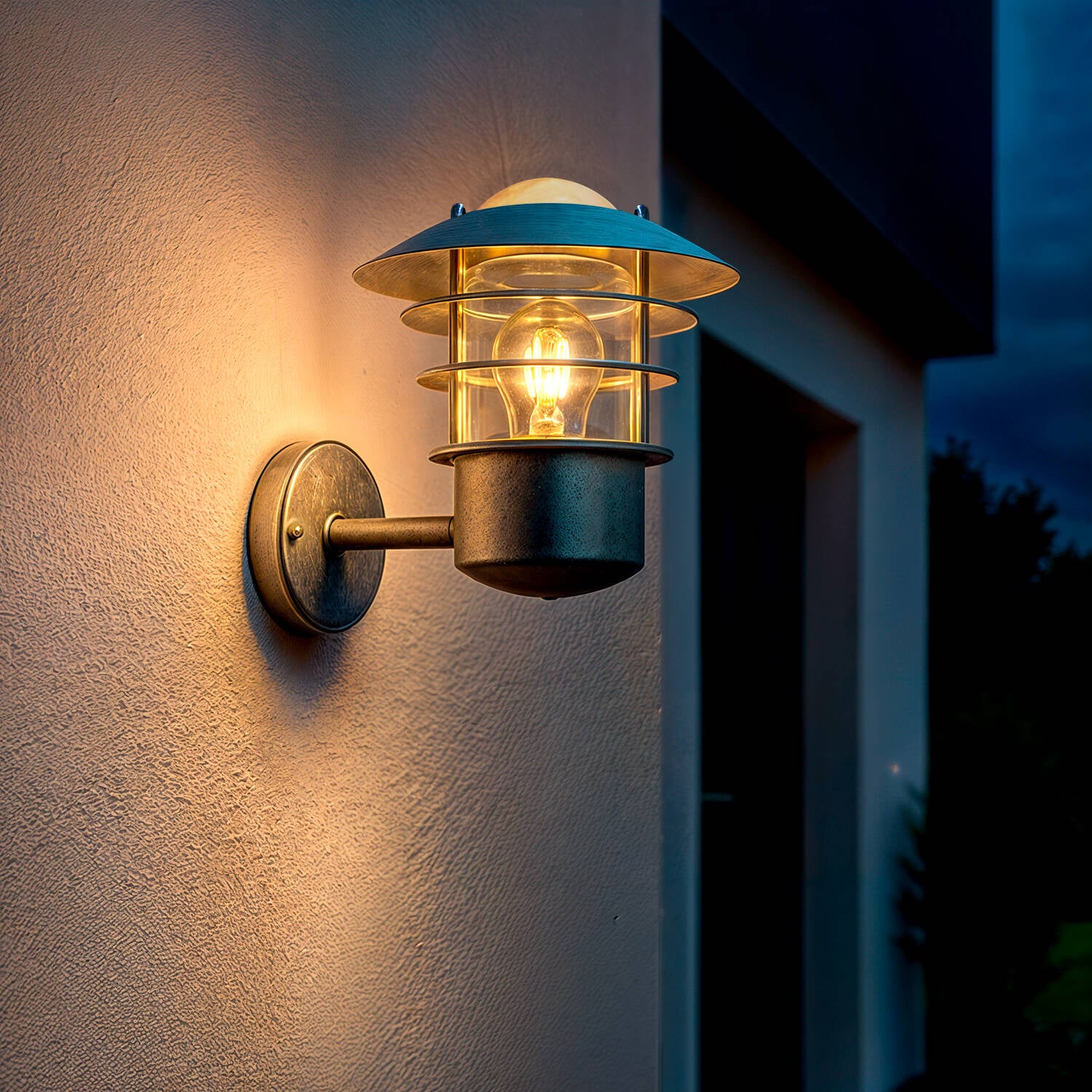 Aplique de Pared Exterior Acero Galvanizado Coastal Stage Inferior