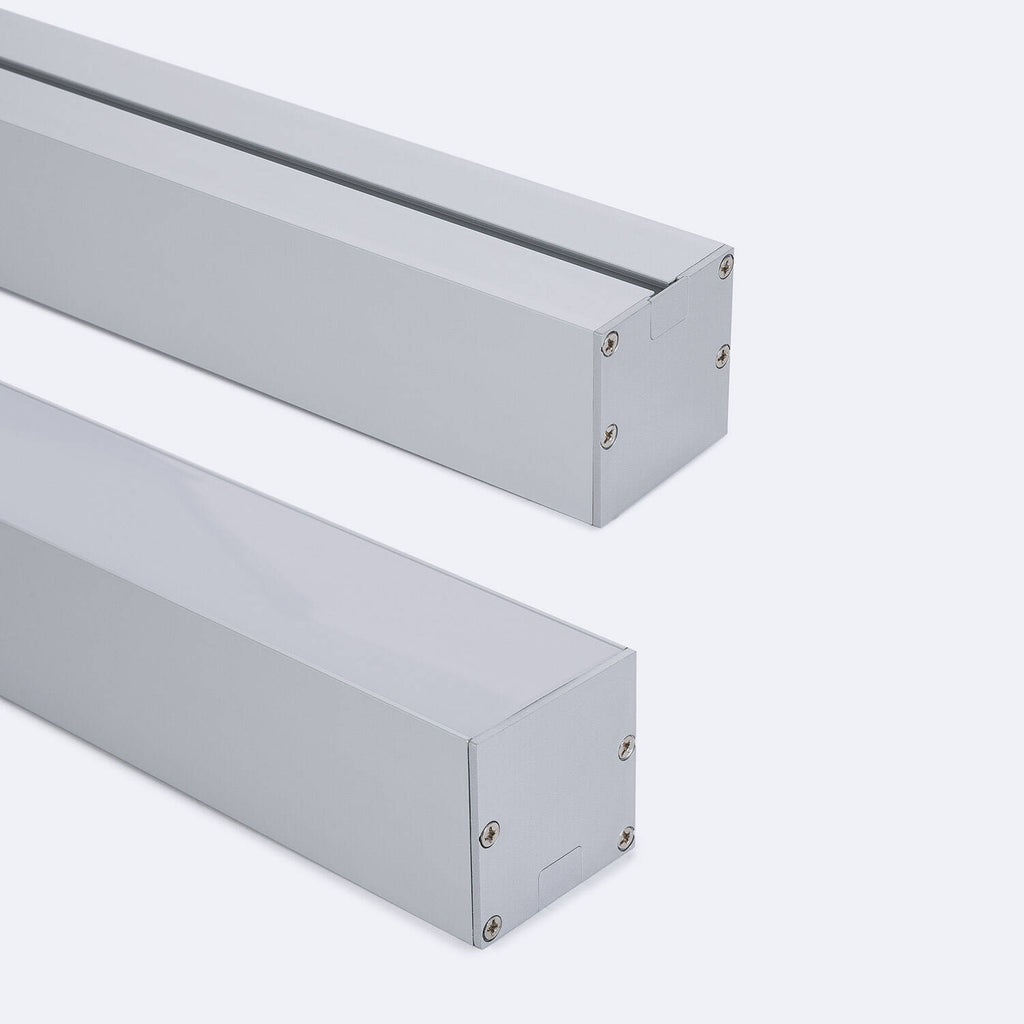 Perfil Aluminio Colgante XL para Tiras LED hasta 45 mm con Tapa Continua