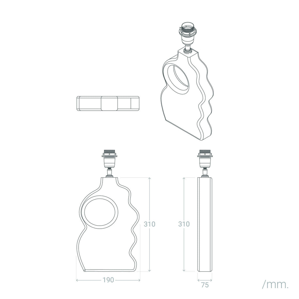 Lámpara de Mesa Madera Hunar V ILUZZIA