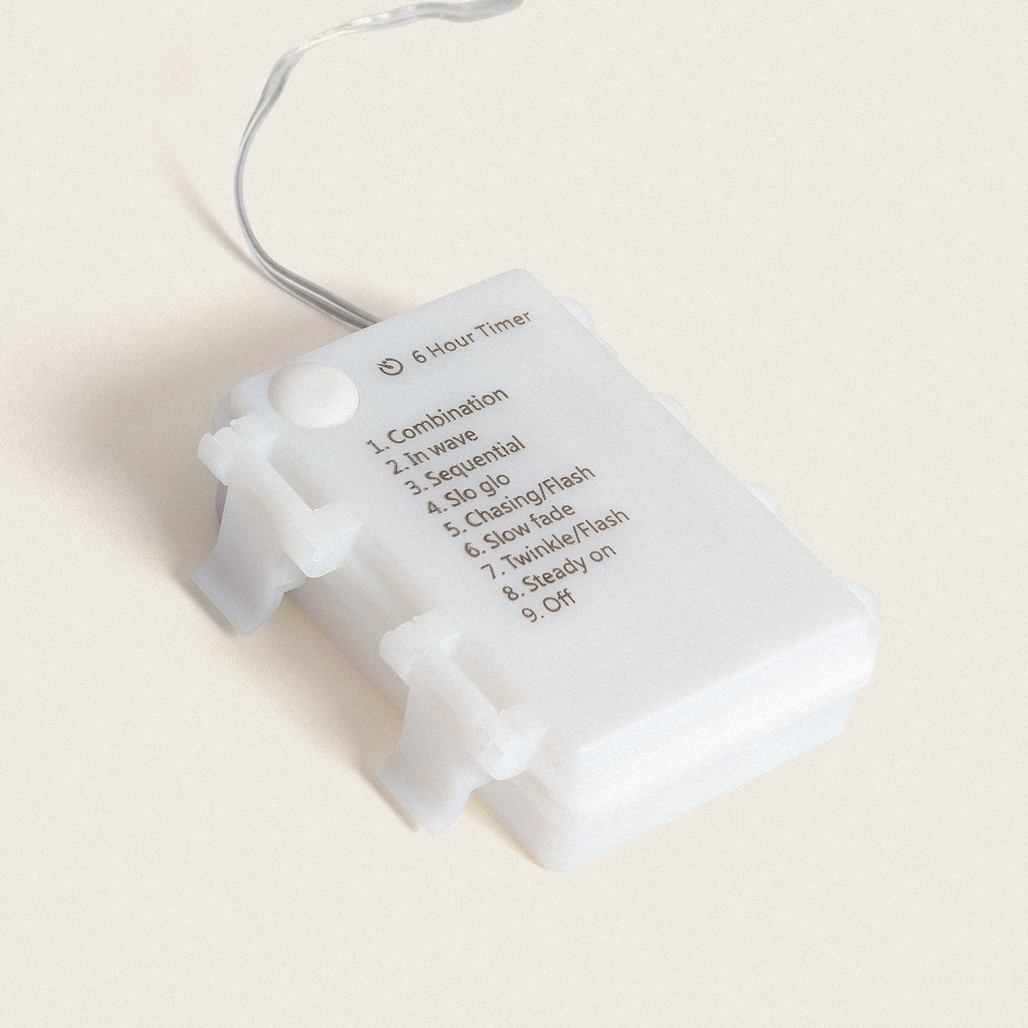 Guirnalda Exterior Alambre LED Batería 2m Blanco Frío