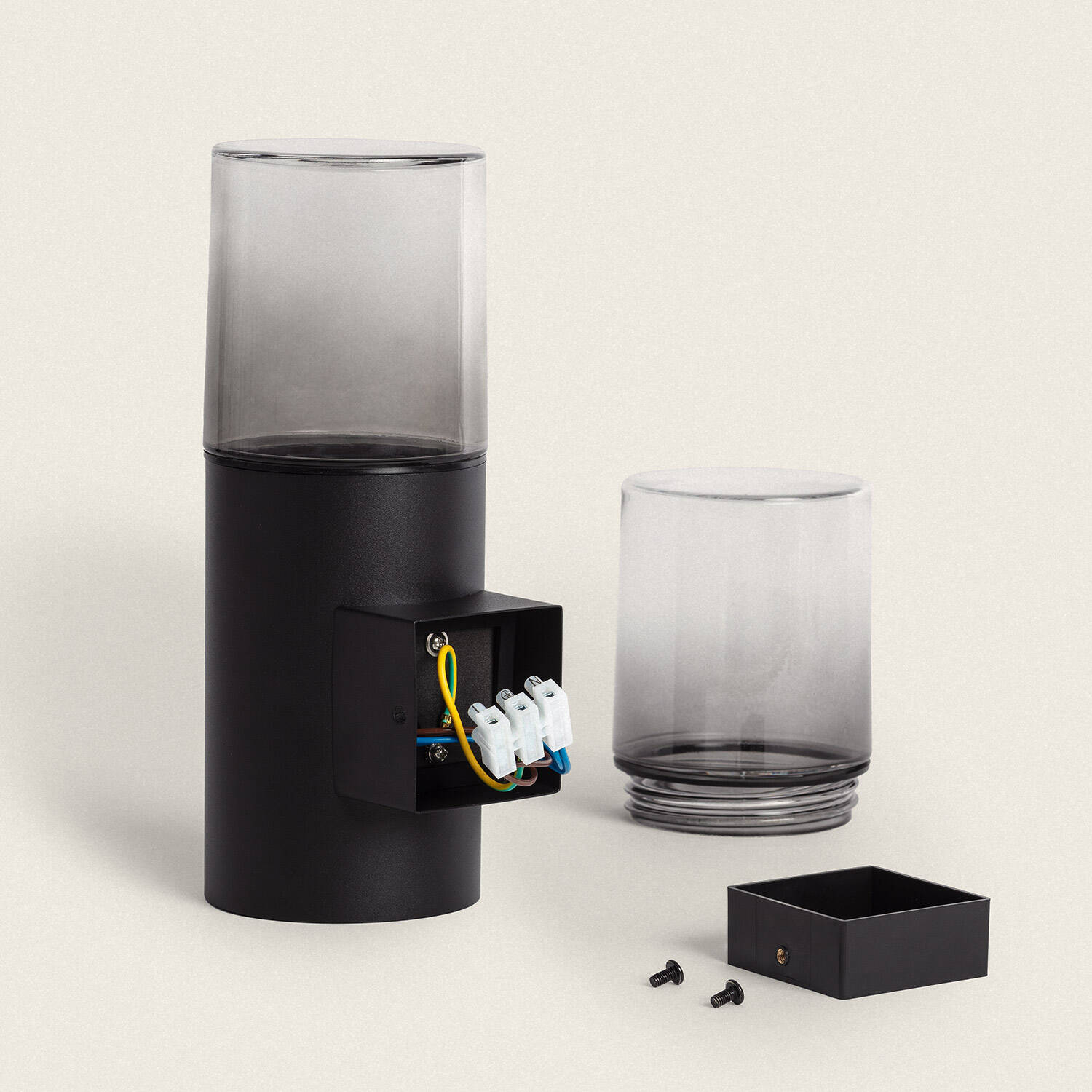 Aplique de Pared Exterior Acero Inoxidable Emley Duo