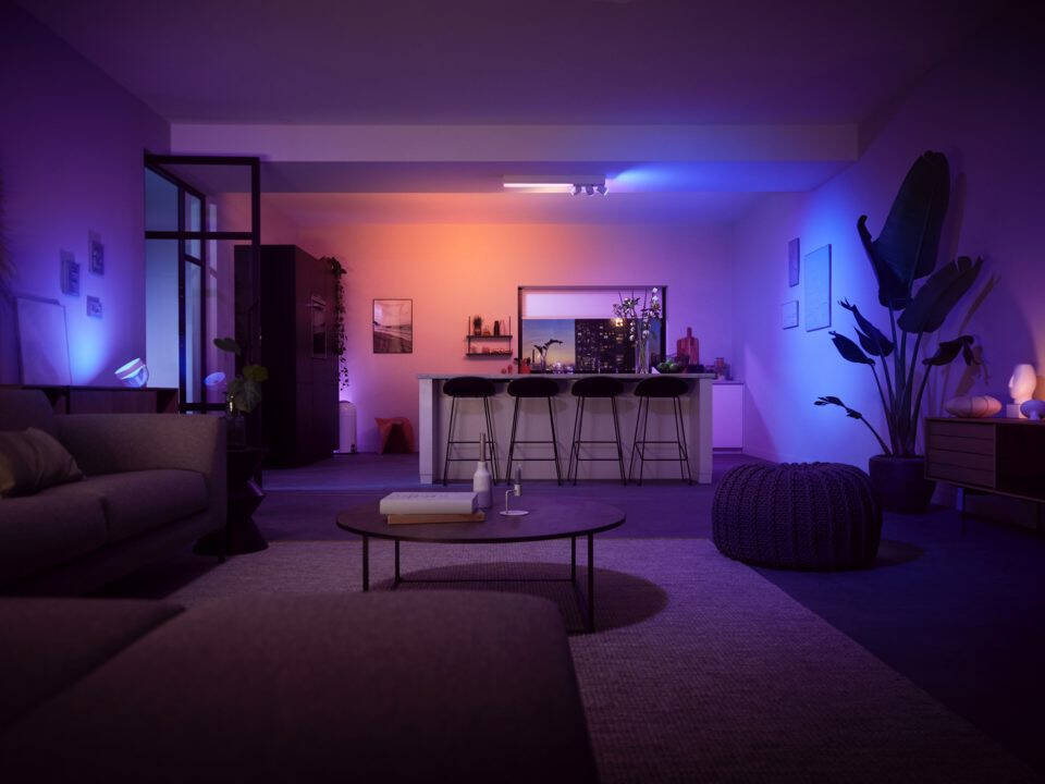 Lámpara de Techo White Color GU10 3x5.7W PHILIPS Hue Centris