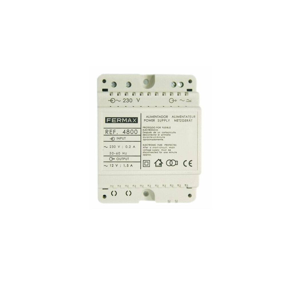 Alimentador DIN4 FERMAX 230VAC/12VAC-1,5A 4800