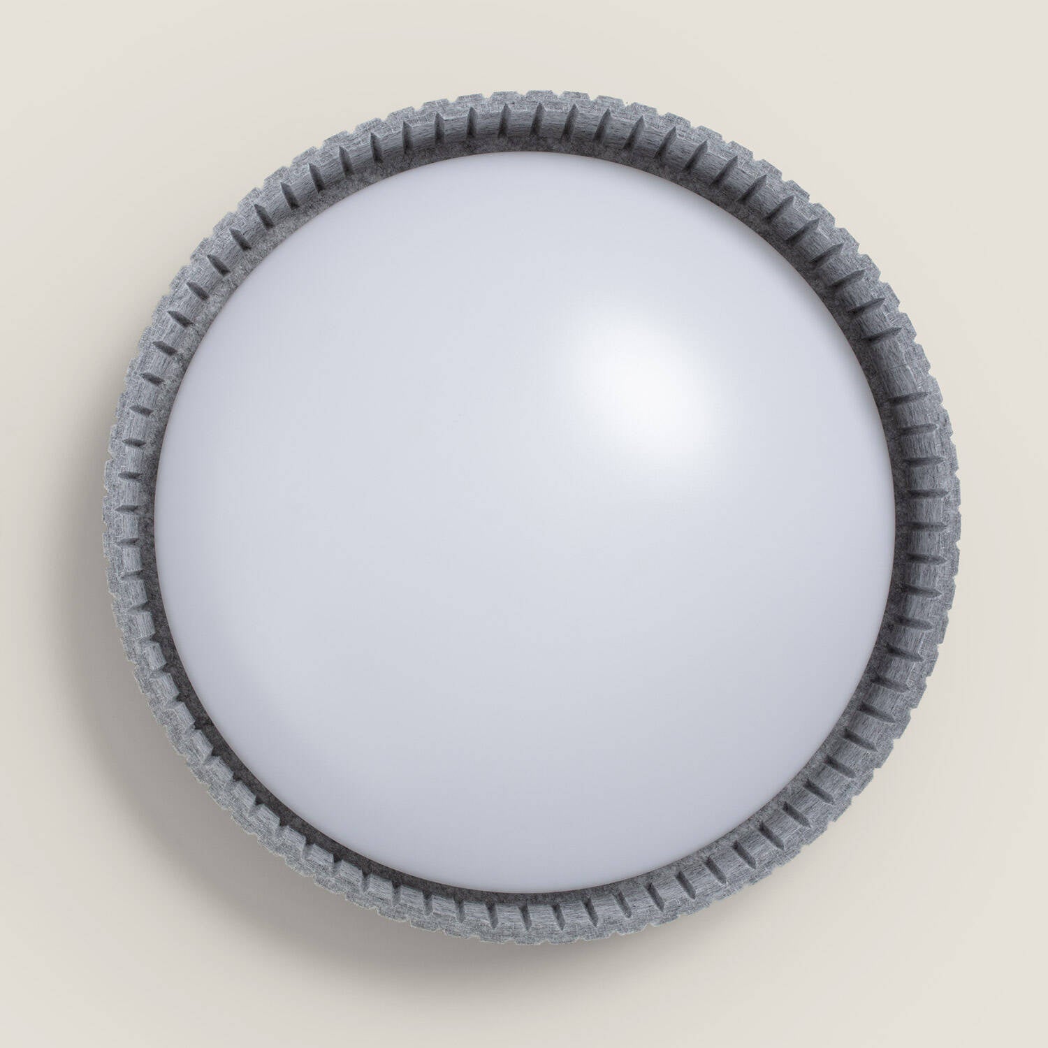 Plafón LED Acústico 24W Circular Fieltro Ø500 mm CCT Seleccionable Kaptyn