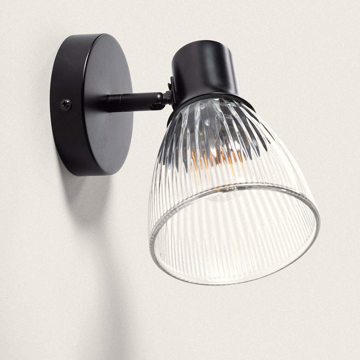 Aplique de Pared Metal y Cristal Aron