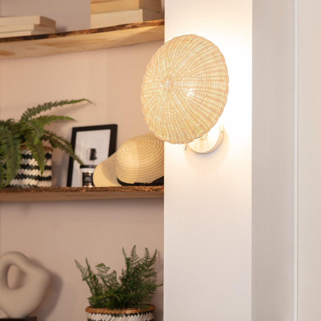 Aplique de Pared de Ratán Salmor