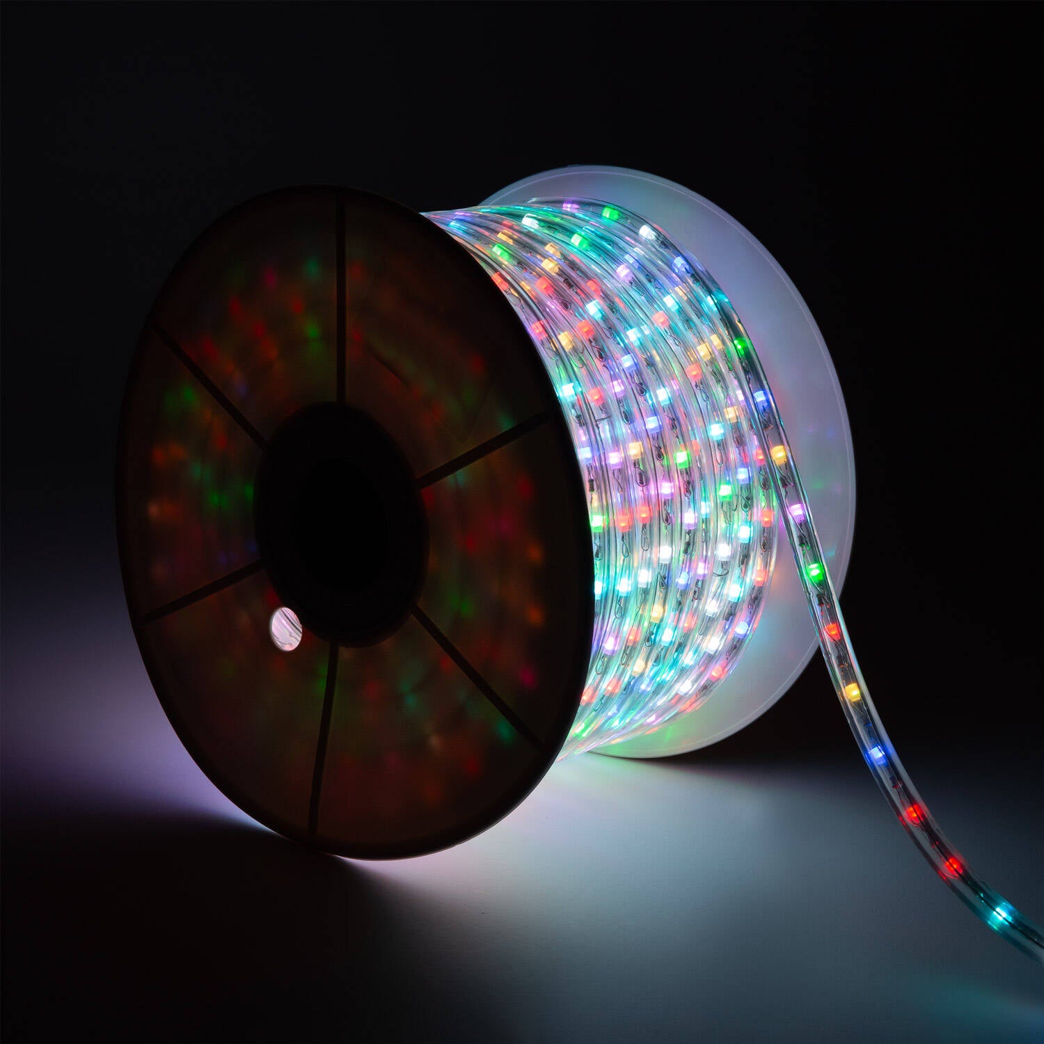 Manguera LED Redonda 220V RGB 36 LED/m BOBINA 50m Corte 100cm IP65