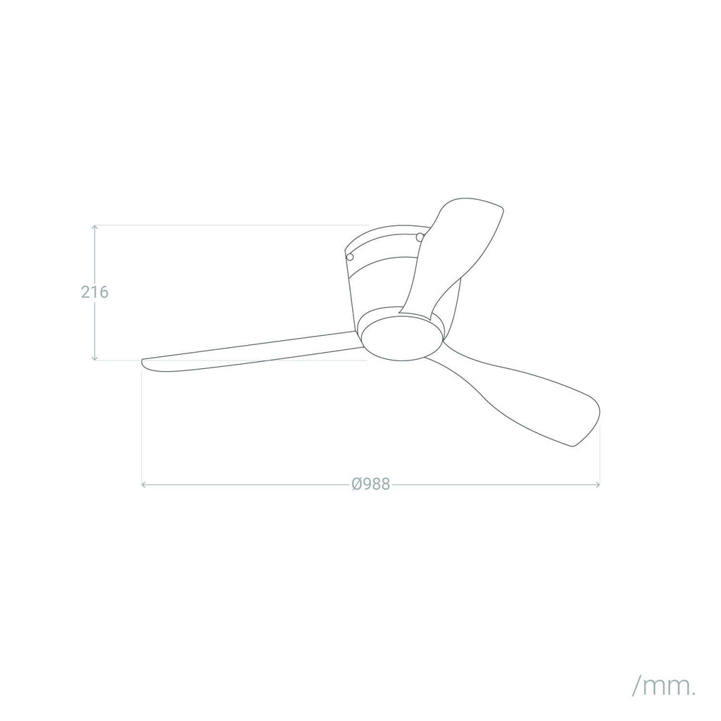 Ventilador de Techo Silencioso Bora Blanco 98.8cm Motor DC LEDS-C4 30-7973-14-F9