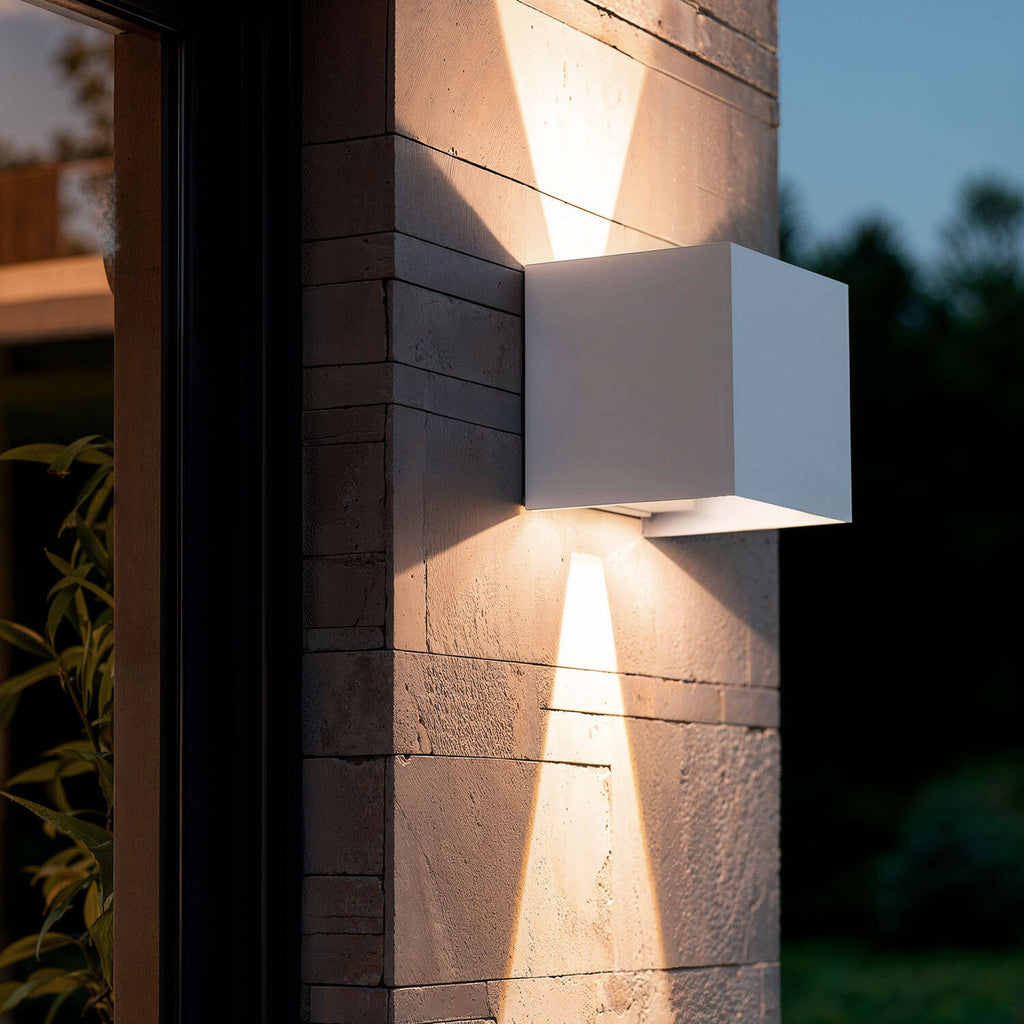 Aplique de Pared Exterior LED 6W Aluminio Iluminación Doble Cara Eros