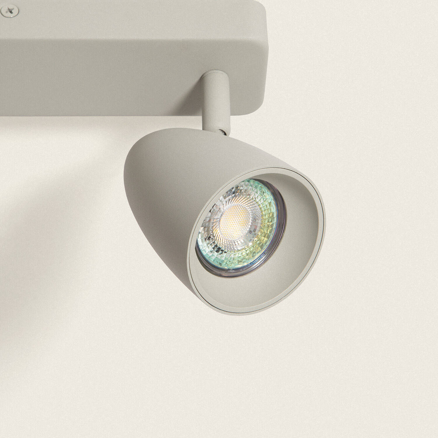 Aplique Aluminio Rectangular Adrien 2 Focos