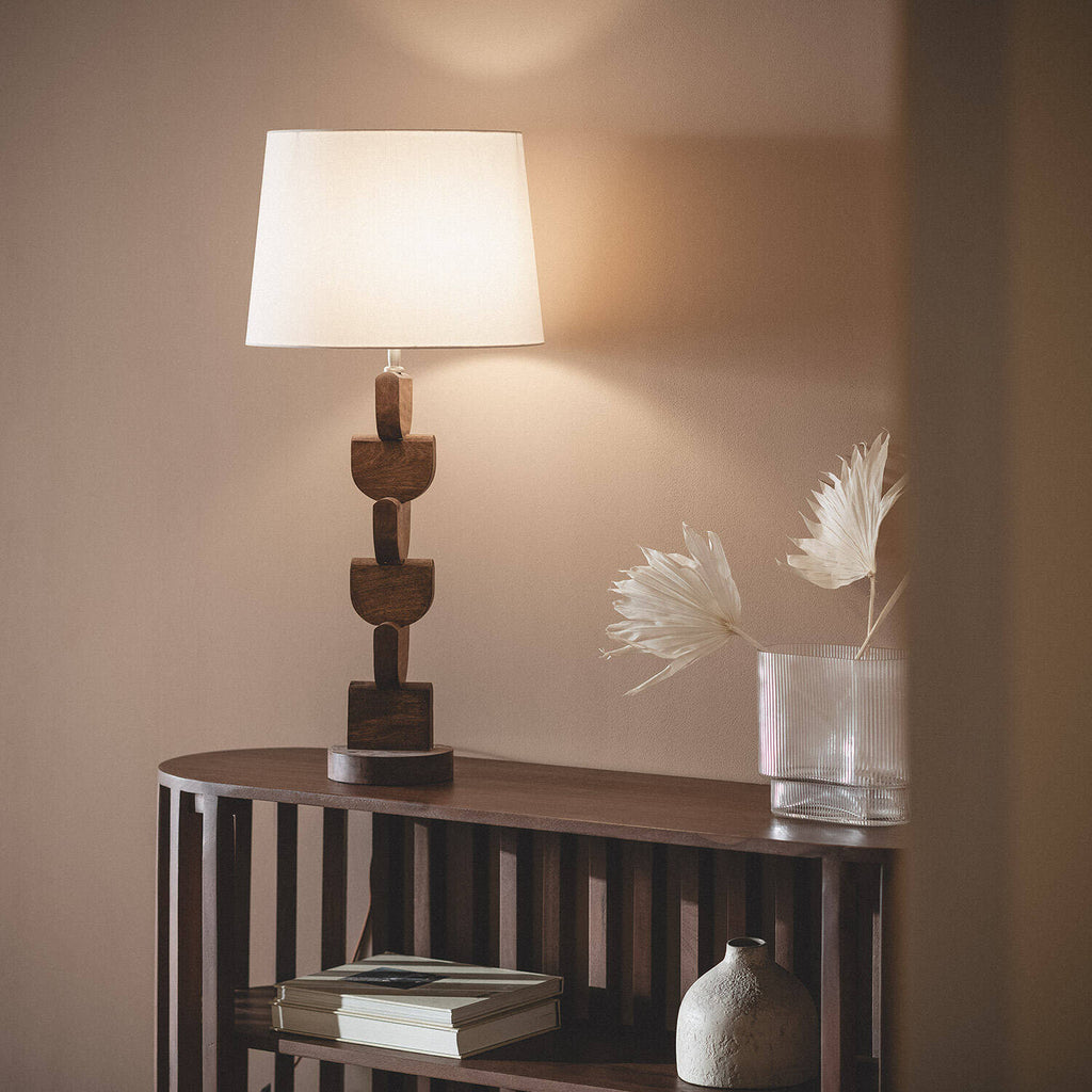 Lámpara de Mesa Madera Dagmar ILUZZIA