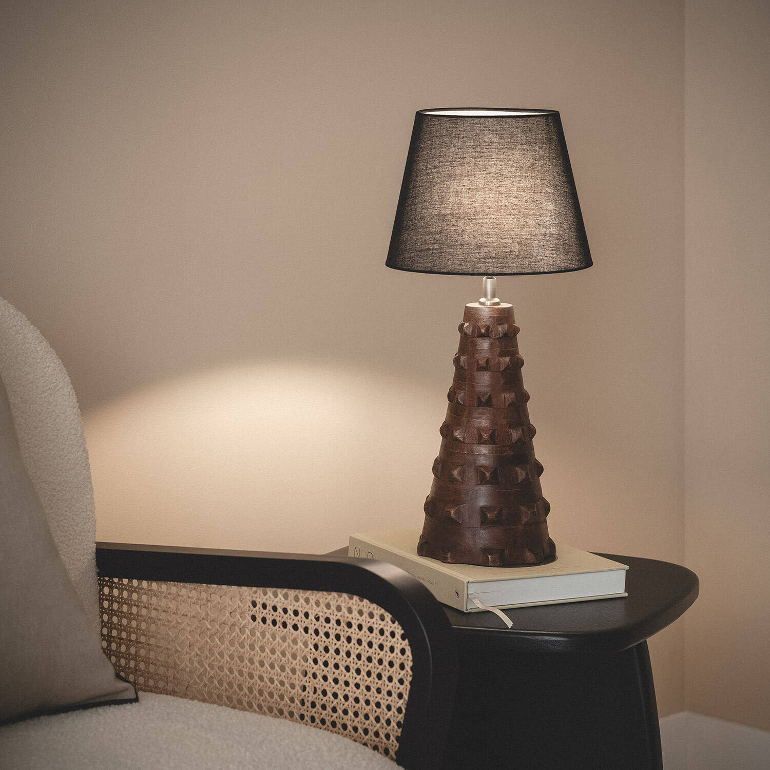 Lámpara de Mesa Madera Samesh ILUZZIA