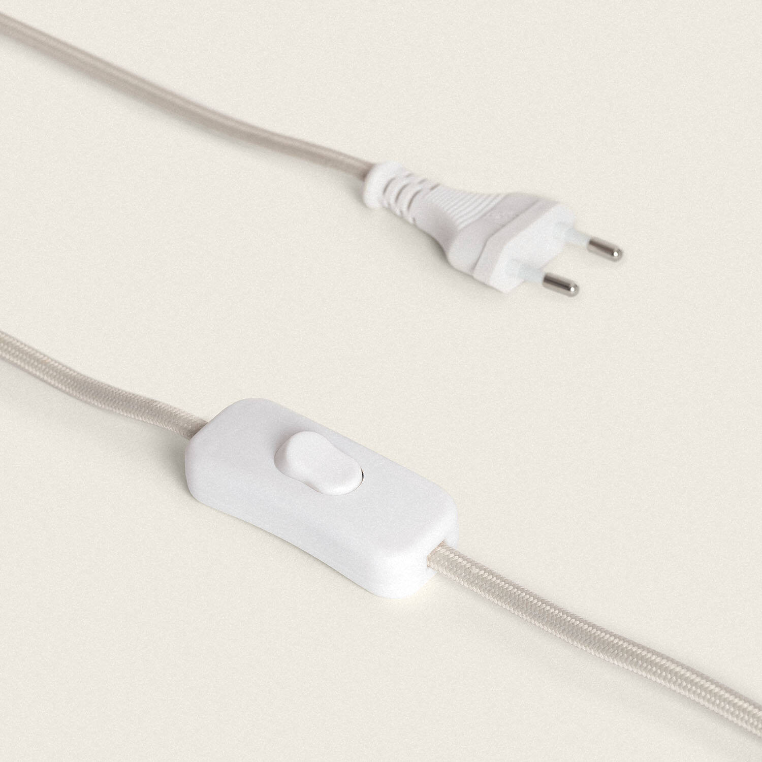 Lámpara de Mesa Cerámica y Tela Memphis