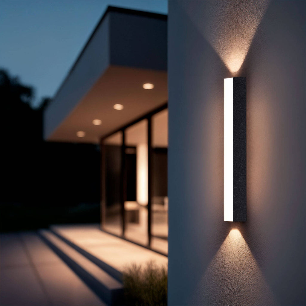 Aplique de Pared Exterior LED Aluminio Doble Cara Hisar