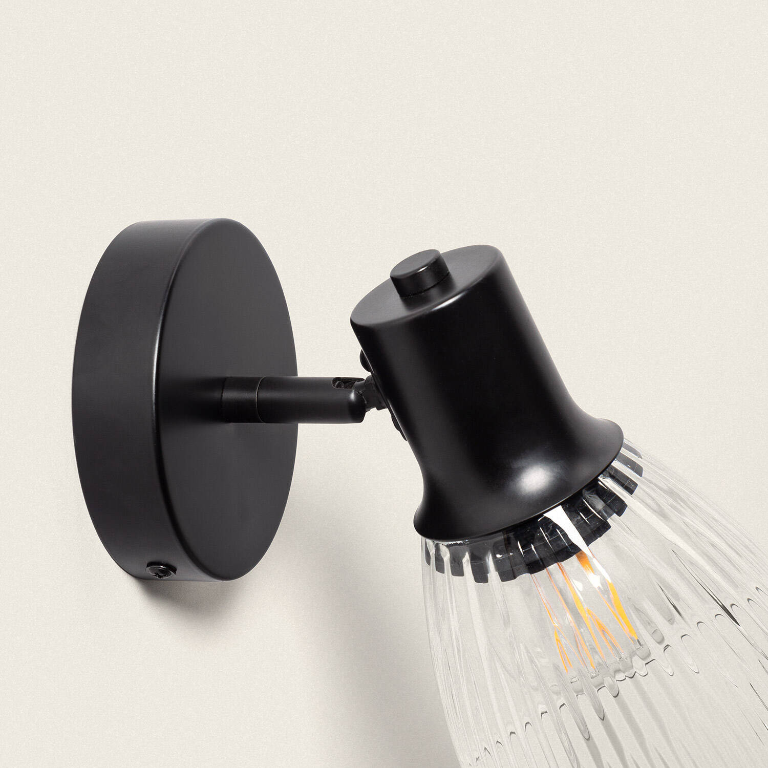 Aplique de Pared Metal y Cristal Aron